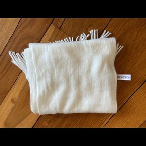 CALVIN KLEIN White Knit Scarf